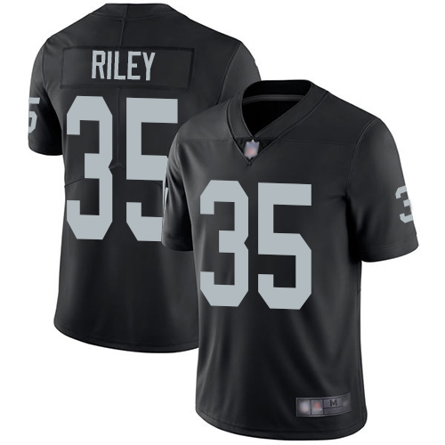 Men Oakland Raiders Limited Black Curtis Riley Home Jersey NFL Football #35 Vapor Untouchable Jersey